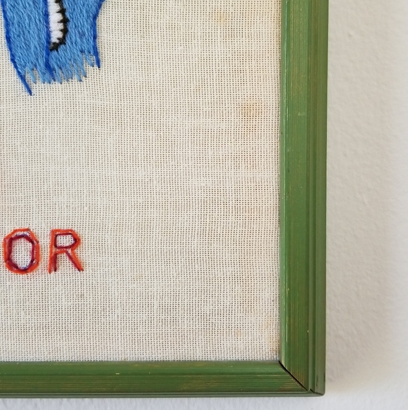 VTG 70s "My Son The Doctor" Embroidered Wall Art - Picture 2 of 16